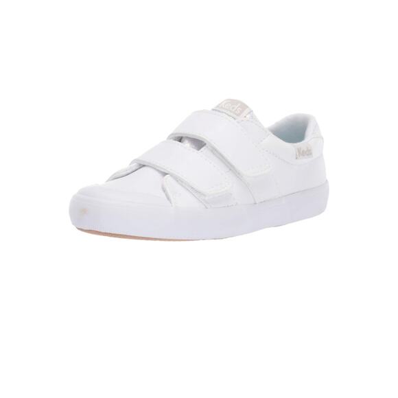 $40 Keds Child Leather Courtney Hl Sneaker - White with Glitter - 10.5 M - Picture 1 of 10